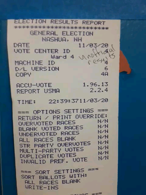 Poll tape recording — Hillsborough County