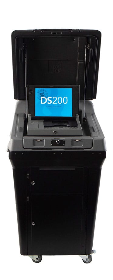 A DS200 tabulator machine