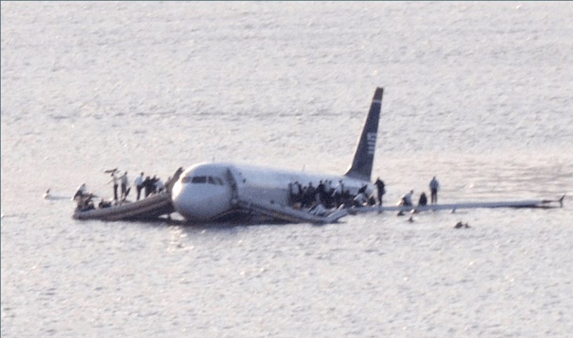 US Airways flight 1549 after the Hudson River landing