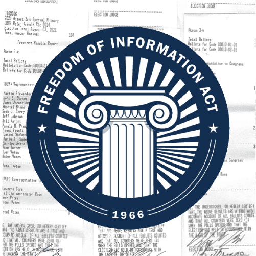 FOIA documents arriving in a stack